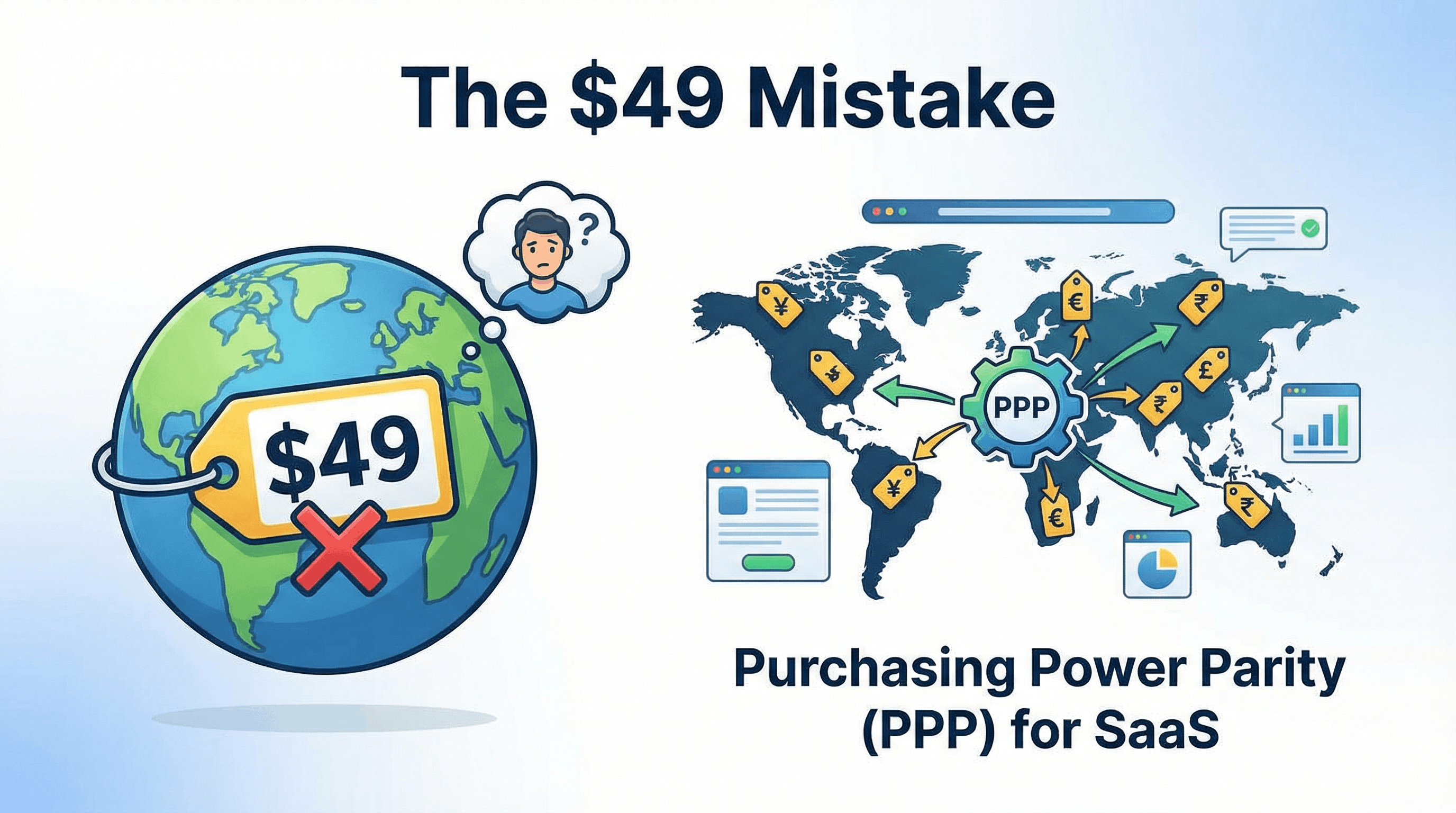 The $49 Mistake: Why You Need Purchasing Power Parity (PPP) for Your SaaS